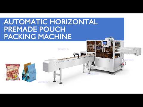 premade pouch packing machine for flat and stand up pouches