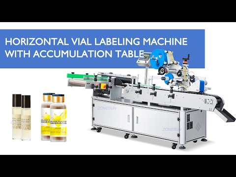horizontal vial labeling machine for small bottle