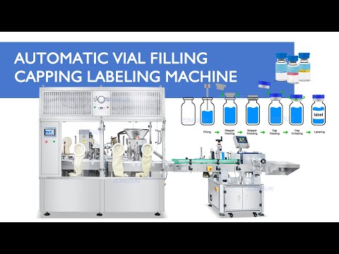 automatic servo cam system vial filling machine