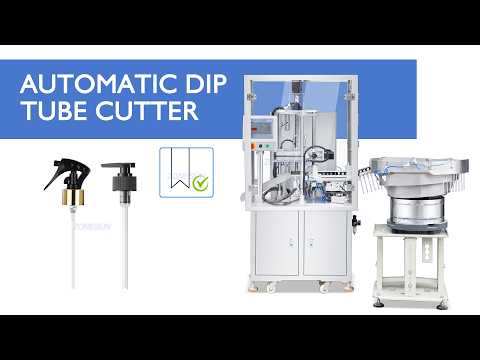 dip tube cutting machine for lotion pumps
