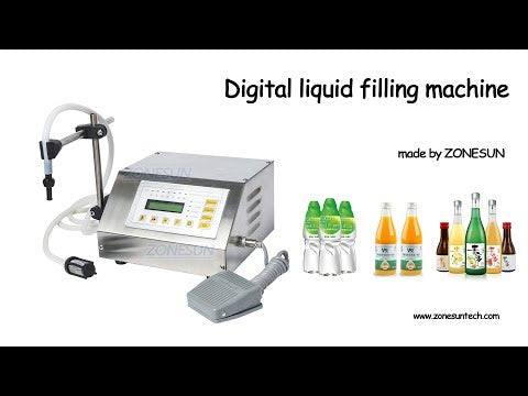 Zonenun GFK-160 Digitale Flaschenflüssigkeitsfüllmaschine für Parfümsaftwein-Ginfüller