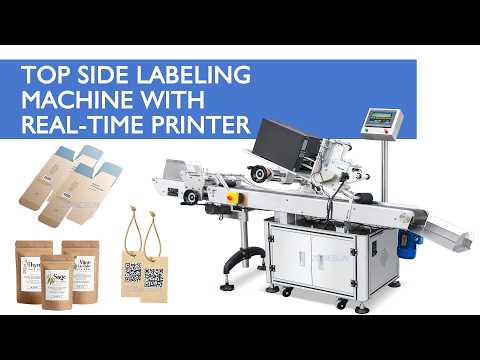 Top Side Labeling Machine With Paging System