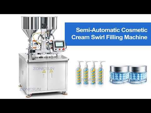 Cosmetic Cream Filling Machine for Swirl Body Lotion