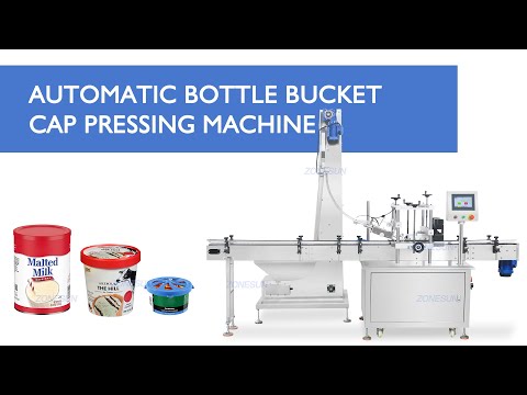 ZS-VTYG01 snap-on cap pressing machine with cap elevator