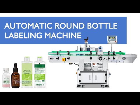 Automatic Cylindrical Bottle Labeler for Front Back and Full Wrap Labels