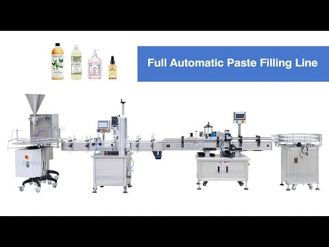 ZS-FAL180X9 Automatic Shampoo Lotion Round Bottle Hand Gel Ketchup Paste Rotor Lobe Pump Filling Capping Labeling Machine