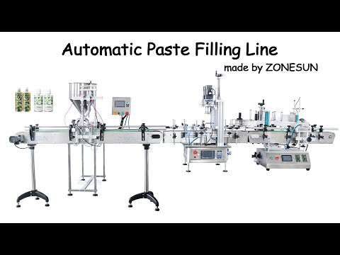 automatic filling line for bottled paste