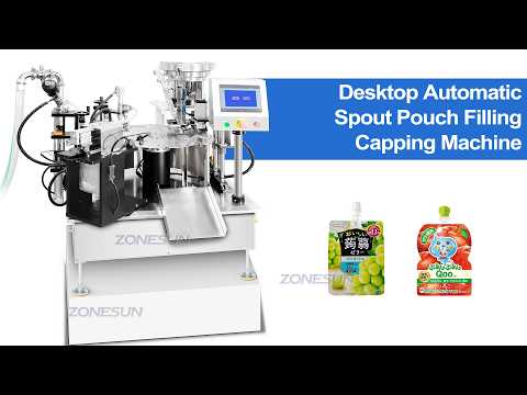 spout pouch filling capping machine