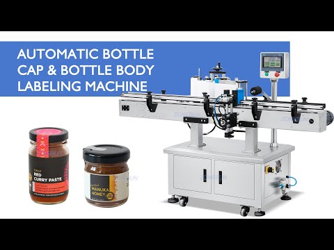 automatic tamper evident labeling machine for round bottle