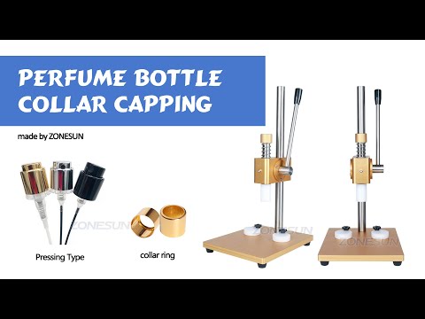 ZS-YG30 Manual Small Glass Perfume Bottle Collar Ring Cap Pressing Machine