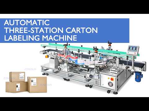 carton side and corner labeling machine