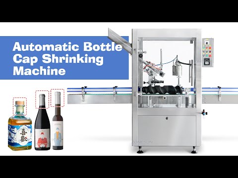 ZONESUN ZS-SXRS1 Automatische Whisky-Gin-Spirituosenflaschen-Sleeve-Schrumpfband-Weinkapsel-Fütterungs- und Schrumpfmaschine