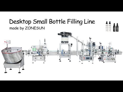 ZONESUN ZS-FAL180D3 Automatic Essential Oil Eye Drop Liquid Vial Small Bottle Filling Line With Bottle Sorter
