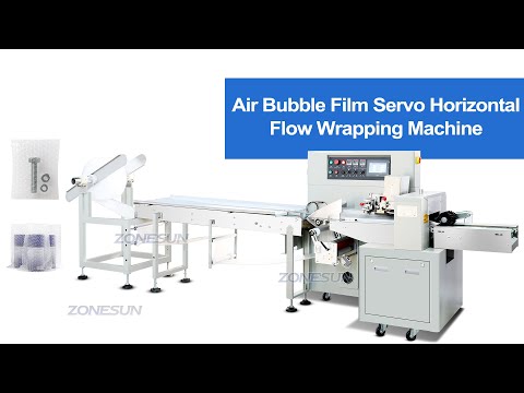 bubble bag flow wrapping machine