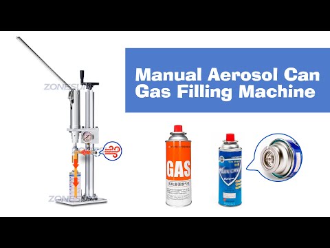 ZONESUN ZS-CQ1 Manual Gas-filled Sunscreen Spray Paint Insect Repellent Aerosol Spray Cans Gas Filling Machine