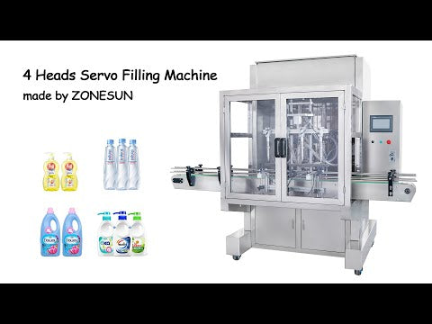 Zonesun ZS-SV4G Servo Motor Paste Máquina de llenado de botella cuantitativa automática
