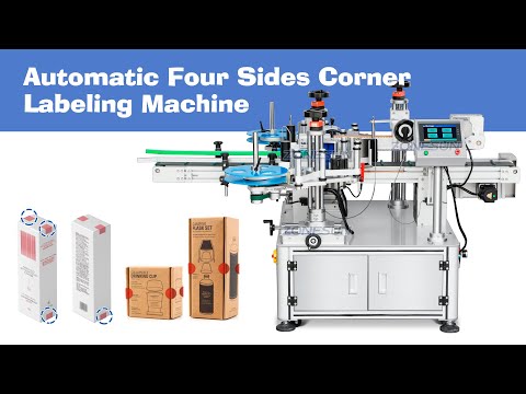 corner labeling machine video