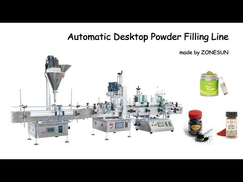 ZONESUN ZS-FAL180F1 Desktop Automatic Small Bottle Jar Auger Fine Powder Filling Line