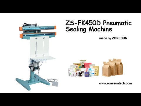 ZS-FK450D Pneumatische Fußpedal-Kunststoffbeutel-Heizversiegelungsmaschine