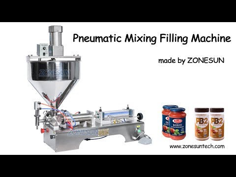 ZS-GTJ Mixing Filler Very Viscous Material Foods Packaging Equipment Bottle Filler Liquids Water Dosing Filling Machine