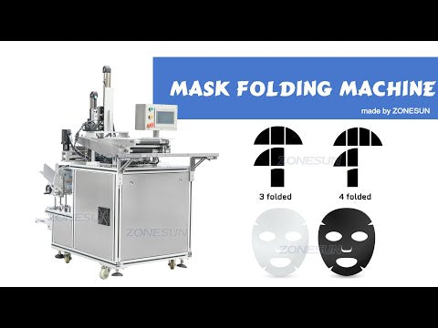 ZS-MS1TZD Hochgeschwindigkeits-automatische 4 gefaltete Kosmetik-Kosmetik-Gesichts maske Faltmaschine-Verpackungs maschine