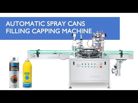 aerosol filling and crimping machine