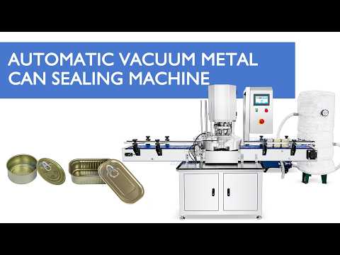 automatic vacuum can seaming machine