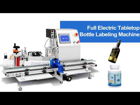 desktop round bottle labeling machine