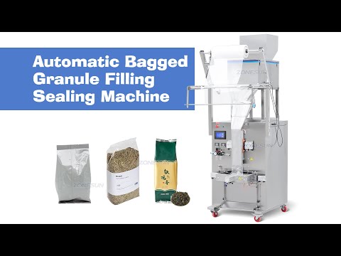 ZONESUN ZS-FSK1000 Automatic Granule Sachet Pouch Nuts Tea Plastic Bags Filling and Sealing Machine VFFS Packaging Equipment