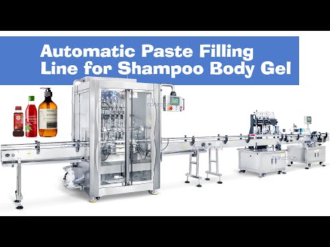 ZS-PPCL2 Automatic 4 Heads Laundry Detergent Shampoo Cosmetic Cream Thick Liquid Paste Filling Capping Labeling Machine