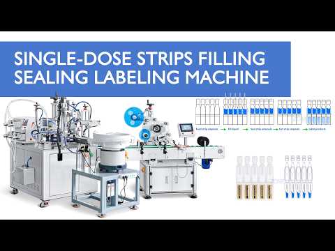 automatic strip ampoule filling line 