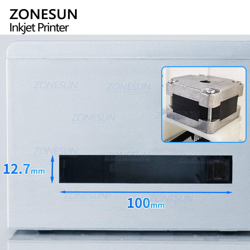 printing structure of ZS-TIP127 tabletop inkjet printing machine for can