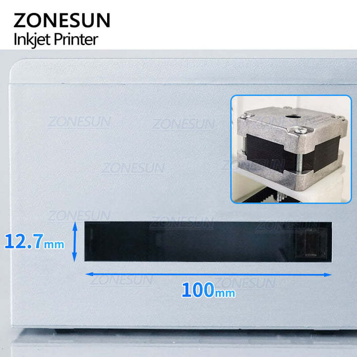 printing structure of ZS-TIP127 tabletop inkjet printing machine for can