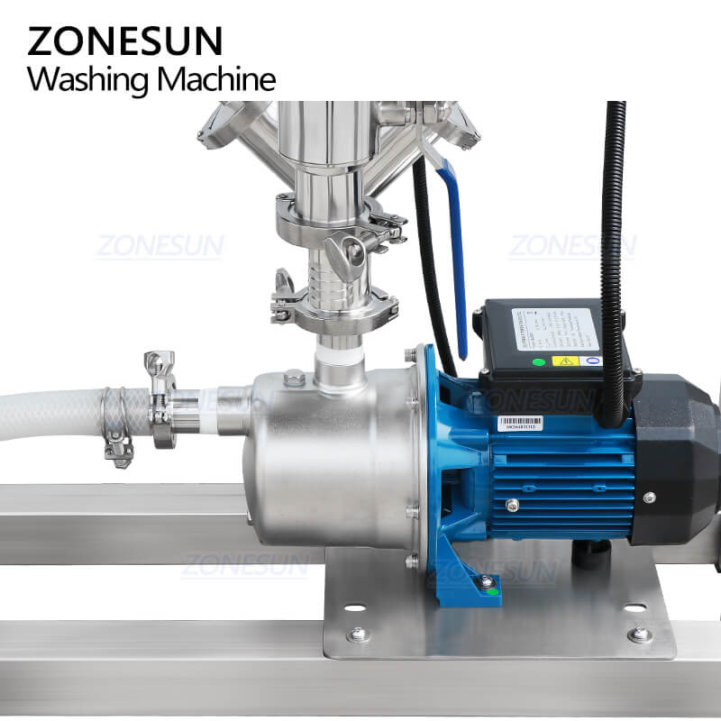 Semi-automatic Double Head PET Bottle Glass Jar Water Rinsing Machine