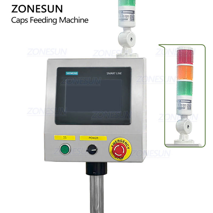 control panel of pump head capping machine for shampoo