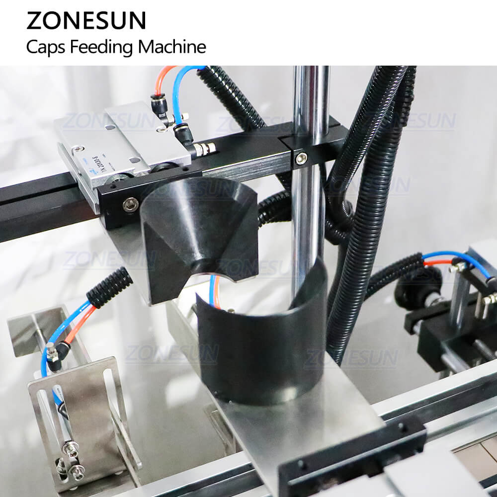 Machine Head End Cap Trigger Bottle Capper | ZS-XG445S Caps Feeding Placing Machine