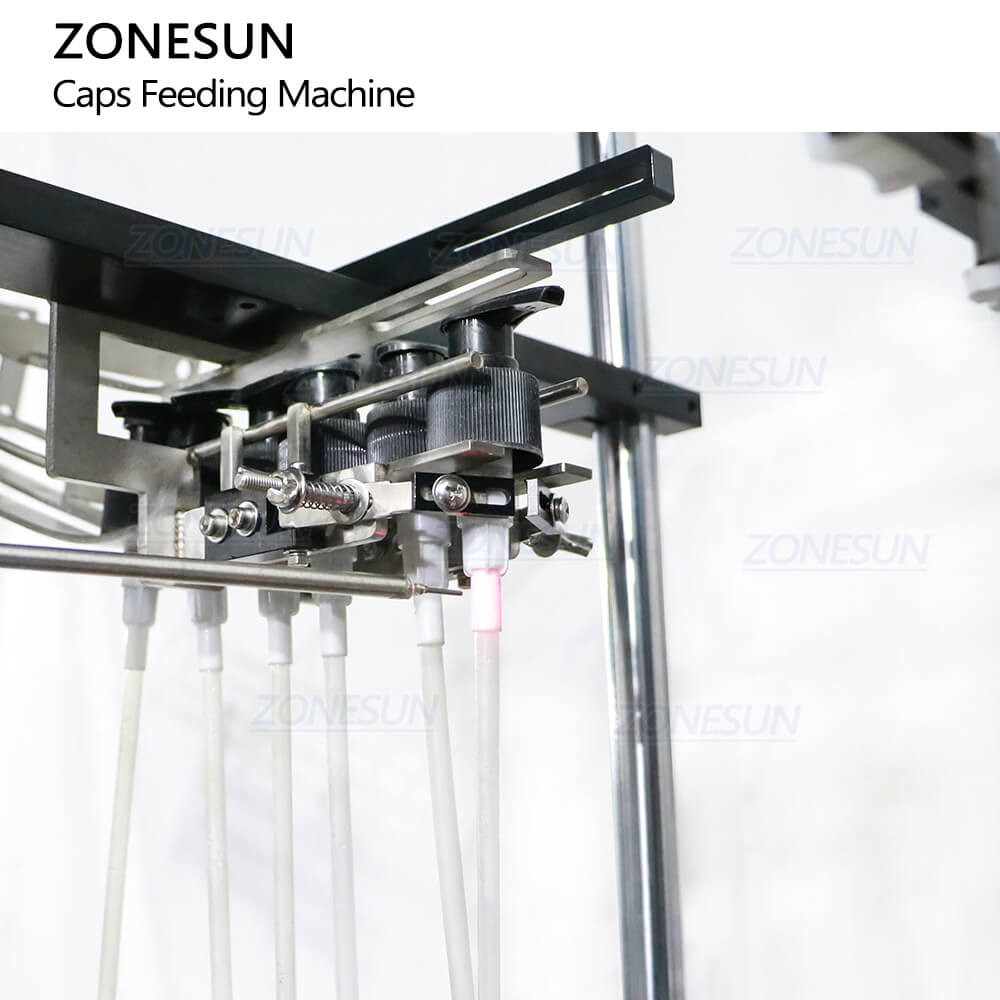 Machine Head End Cap Trigger Bottle Capper | ZS-XG445S Caps Feeding Placing Machine