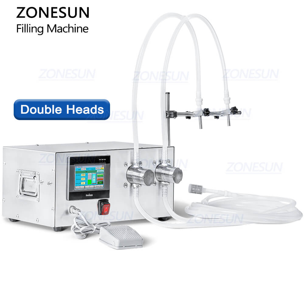 double heads quantitative filling machine for liquid