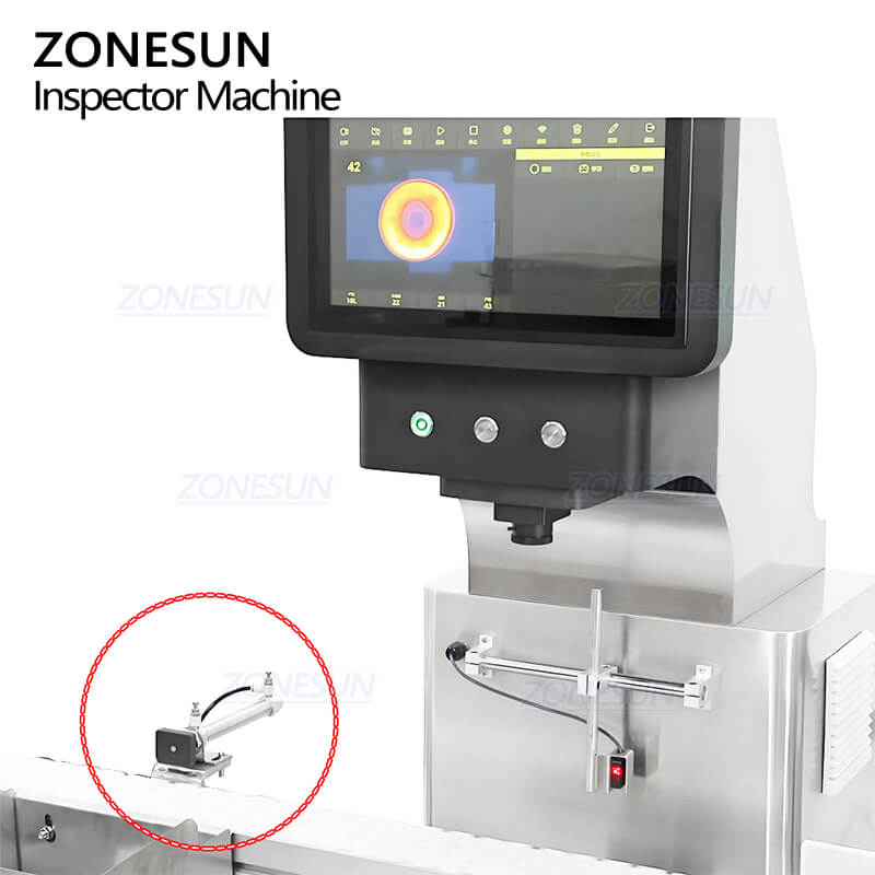 rejection system interface of induction seal detecting machine