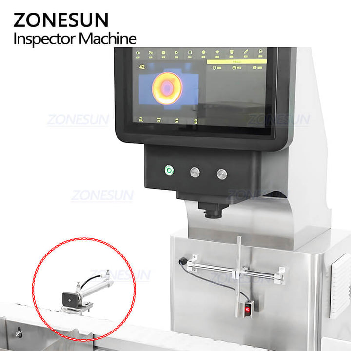 rejection system interface of induction seal detecting machine
