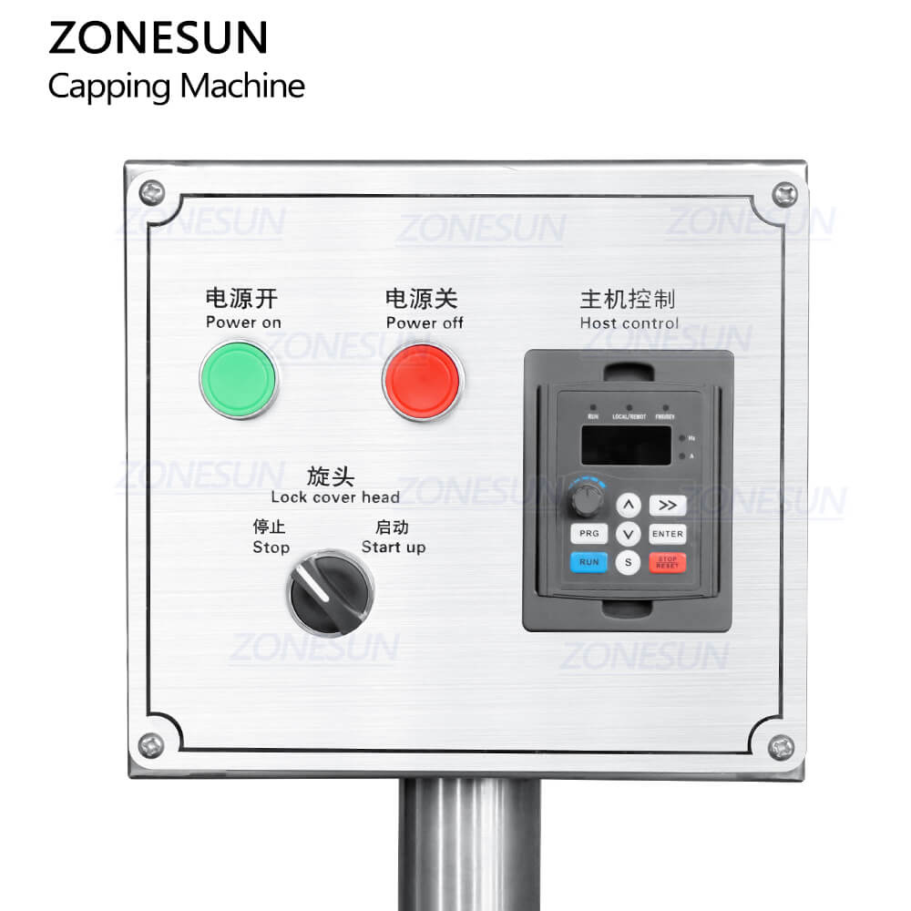 control panel of ring pull cap crimping machine