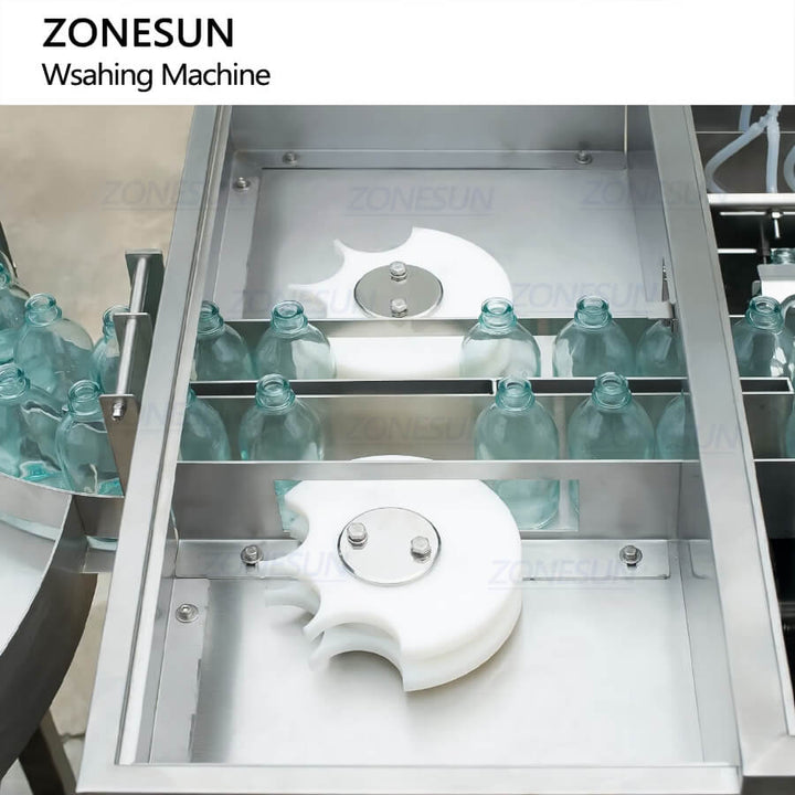 ZONESUN ZS-UWB5 αυτόματη πολυ-κεφαλή SUS304 Πλαστική γυάλινη φιάλη φιάλη φιάλης φιάλης για τη γραμμή παραγωγής