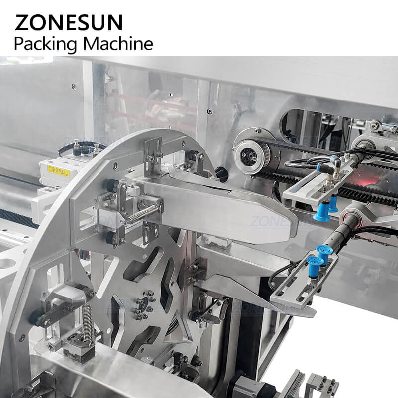 rotary pouch opening station of premade pouch filling machine