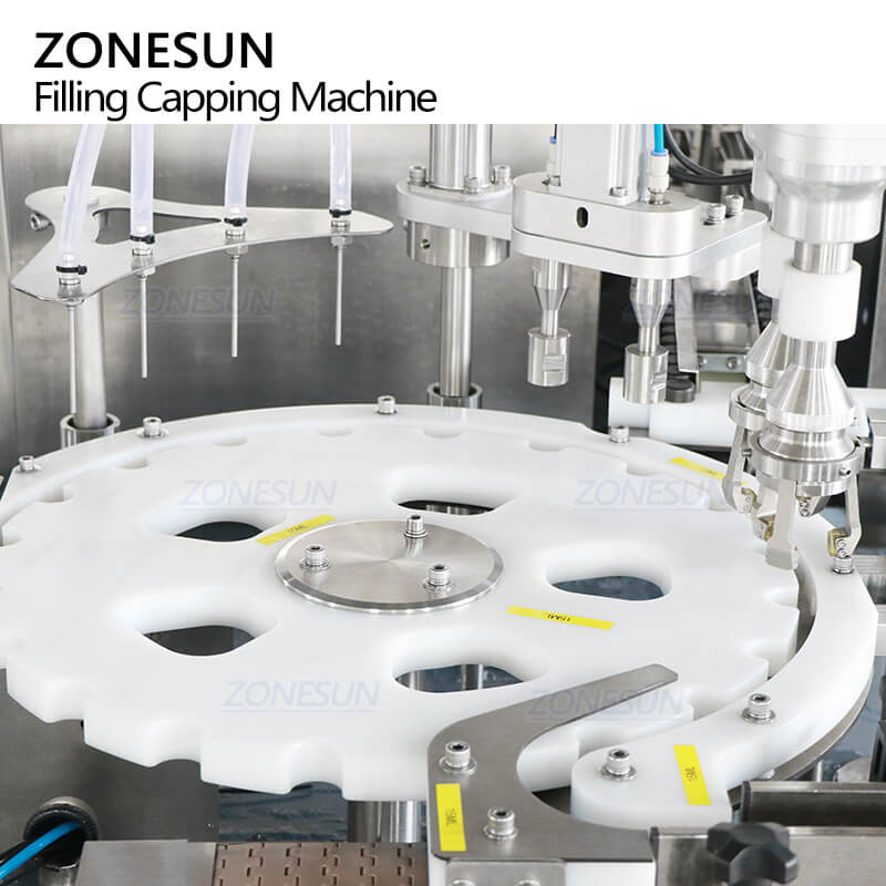 rotary table of monoblock essence packing machine