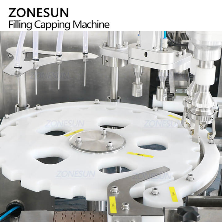 rotary table of monoblock essence packing machine