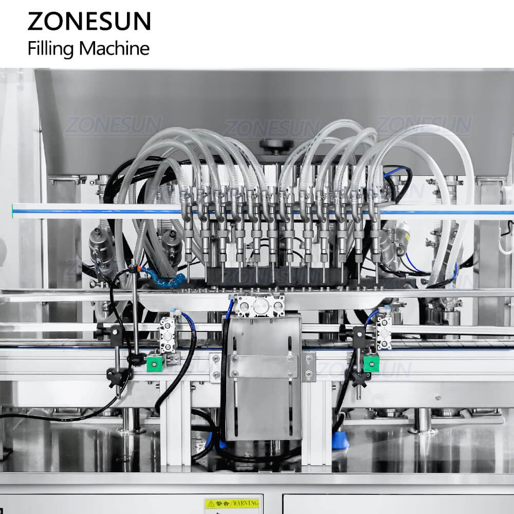 filling structure of pepper sauce filling machine