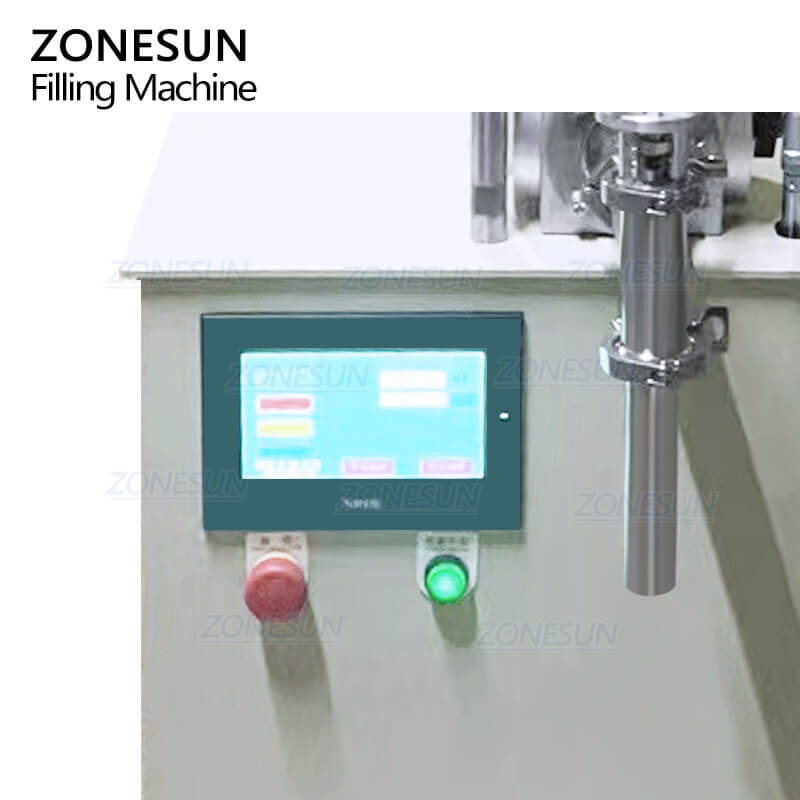 control panel of high viscosity paste filling machine