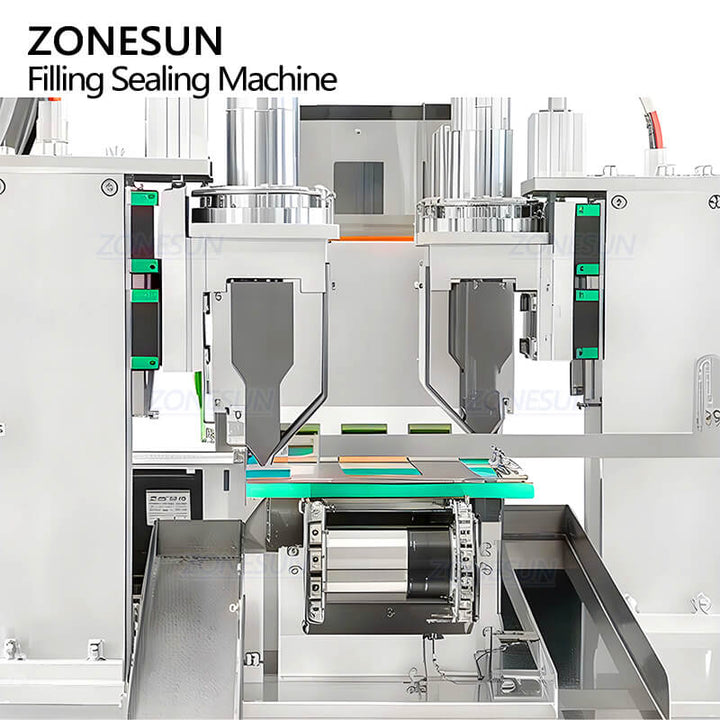 sealing structure of automatic powder straw filling sealing machine
