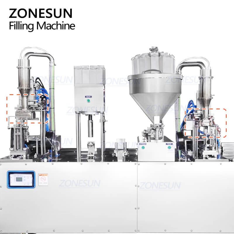 heat sealing structure of ZS-GTC1000 gable-top carton packaging machine for laundry detergent