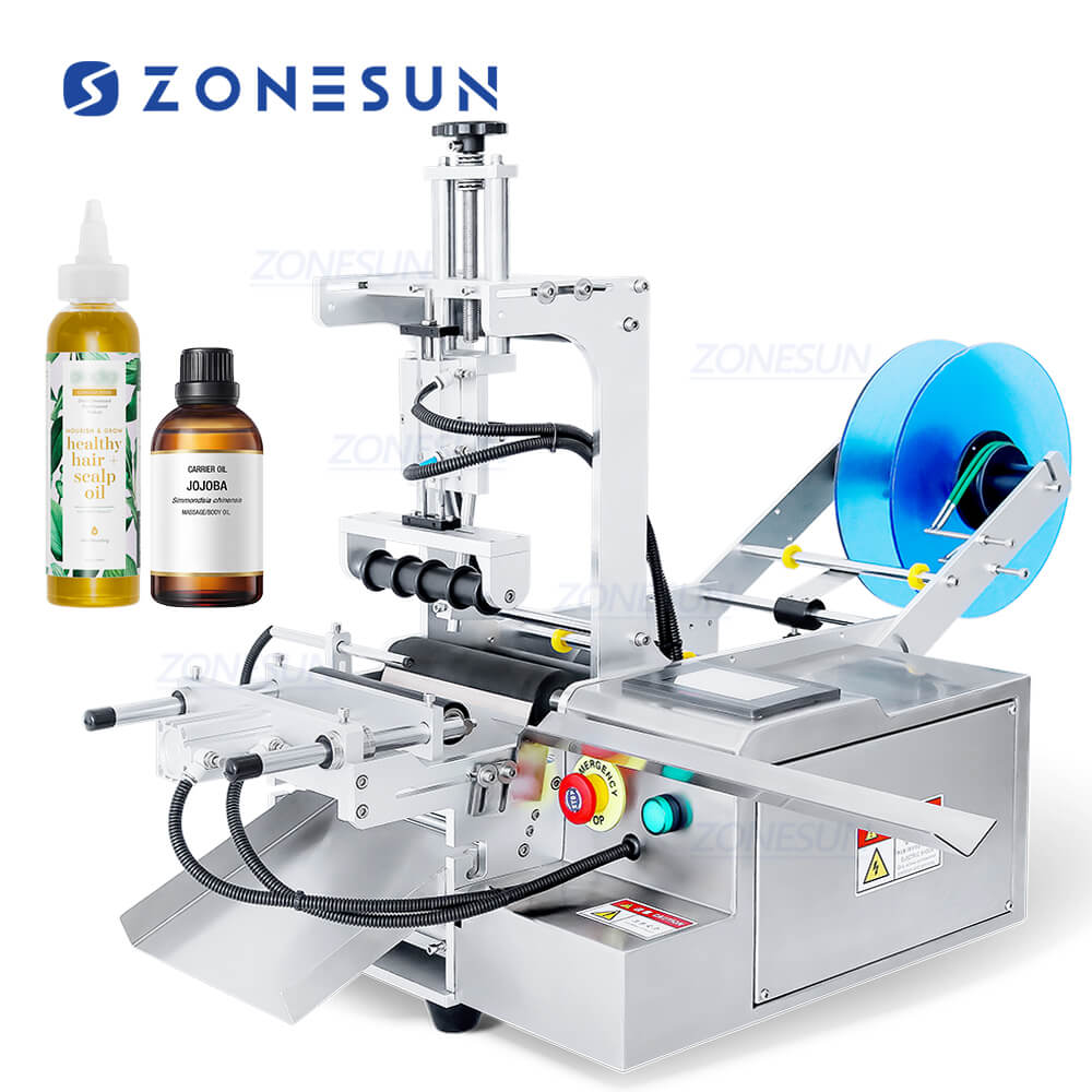 Small Round Bottle Self Adhesive Sticker Label Applicator Machine With ...